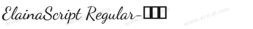 ElainaScript Regular字体转换